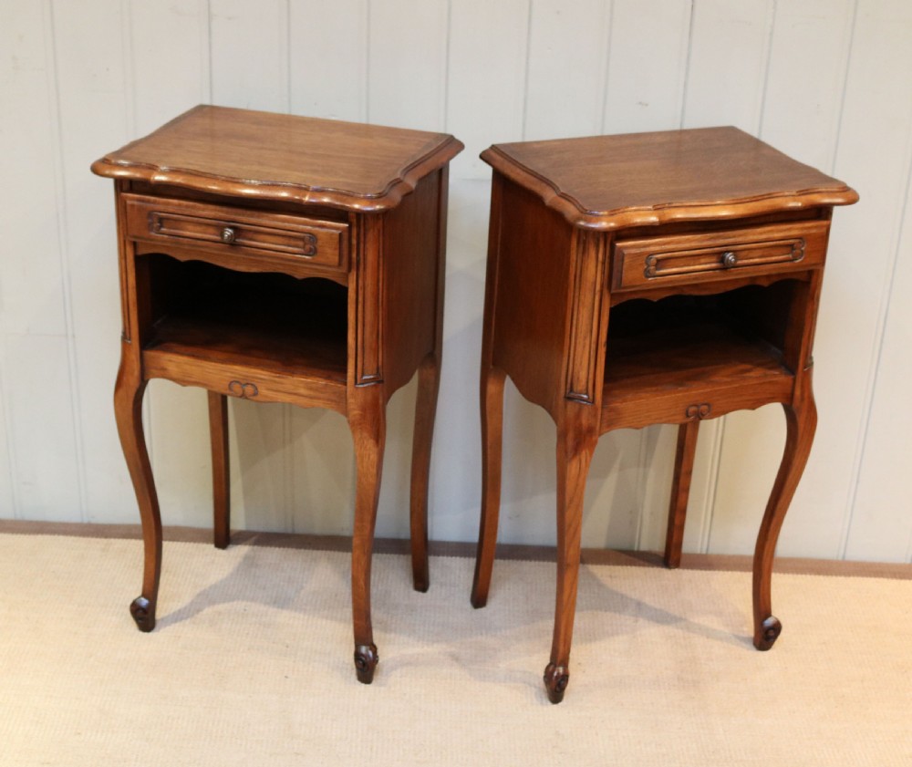 Pair Of French Oak Bedside Cabinets View IV