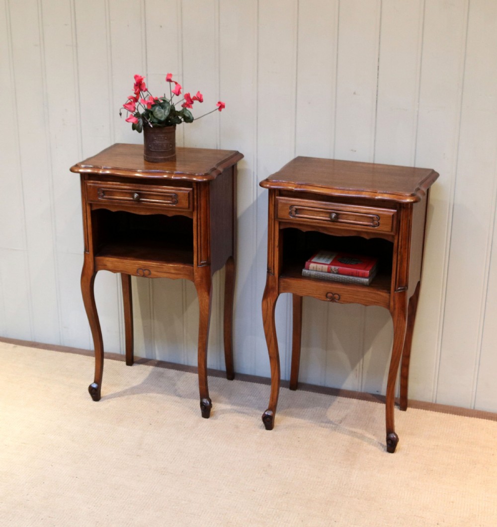 Pair Of French Oak Bedside Cabinets View VII
