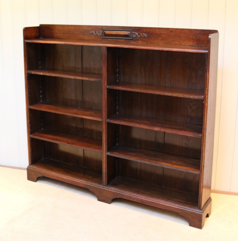 Oak Open Bookcase View III