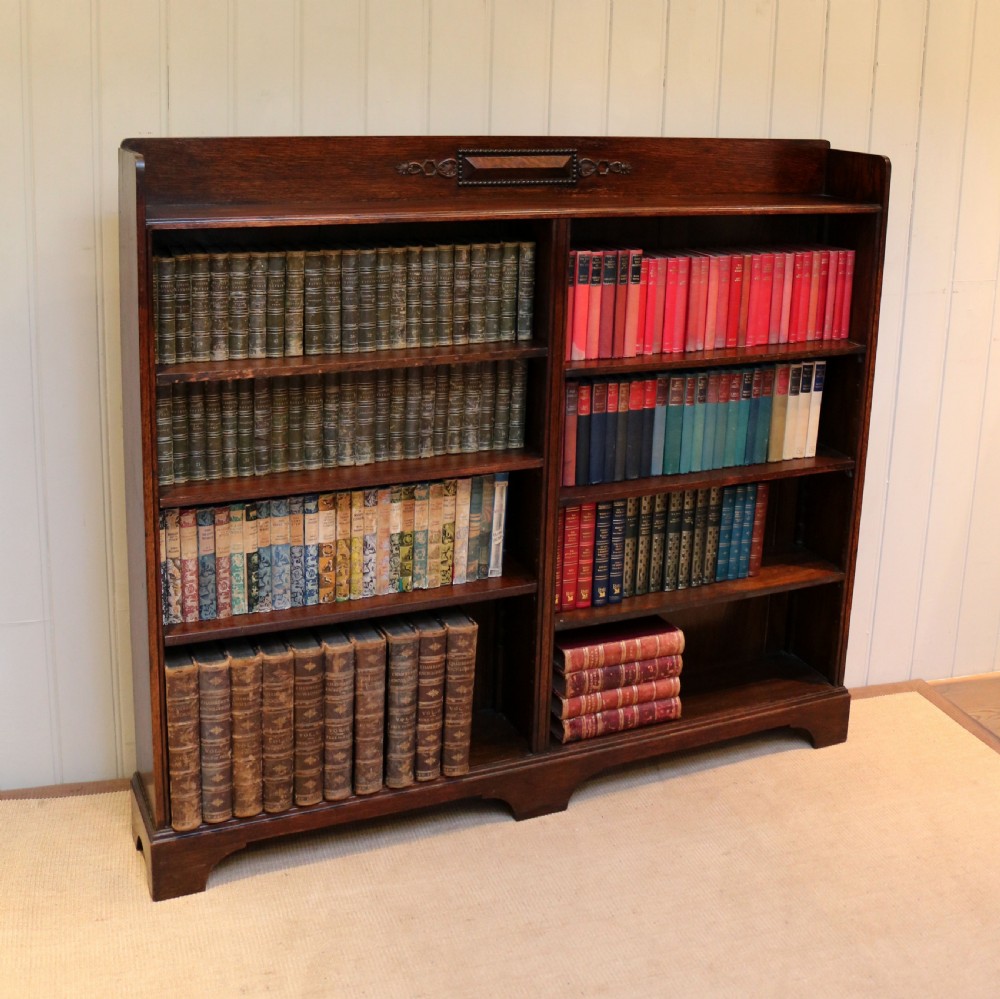 Oak Open Bookcase View IV