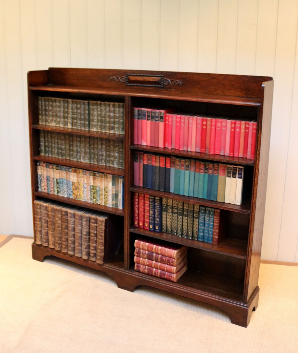 Oak Open Bookcase View V