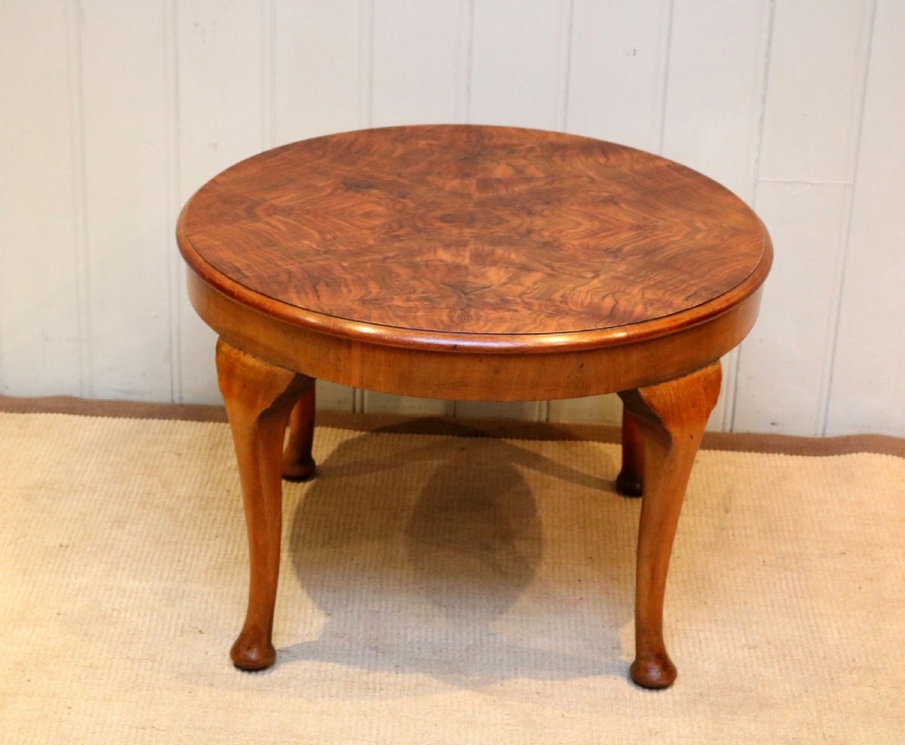 Walnut Low Circular Table