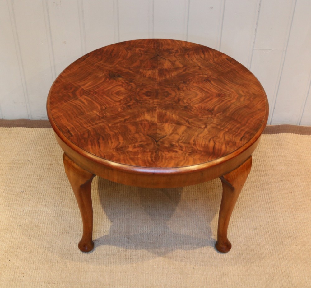 Walnut Low Circular Table View III