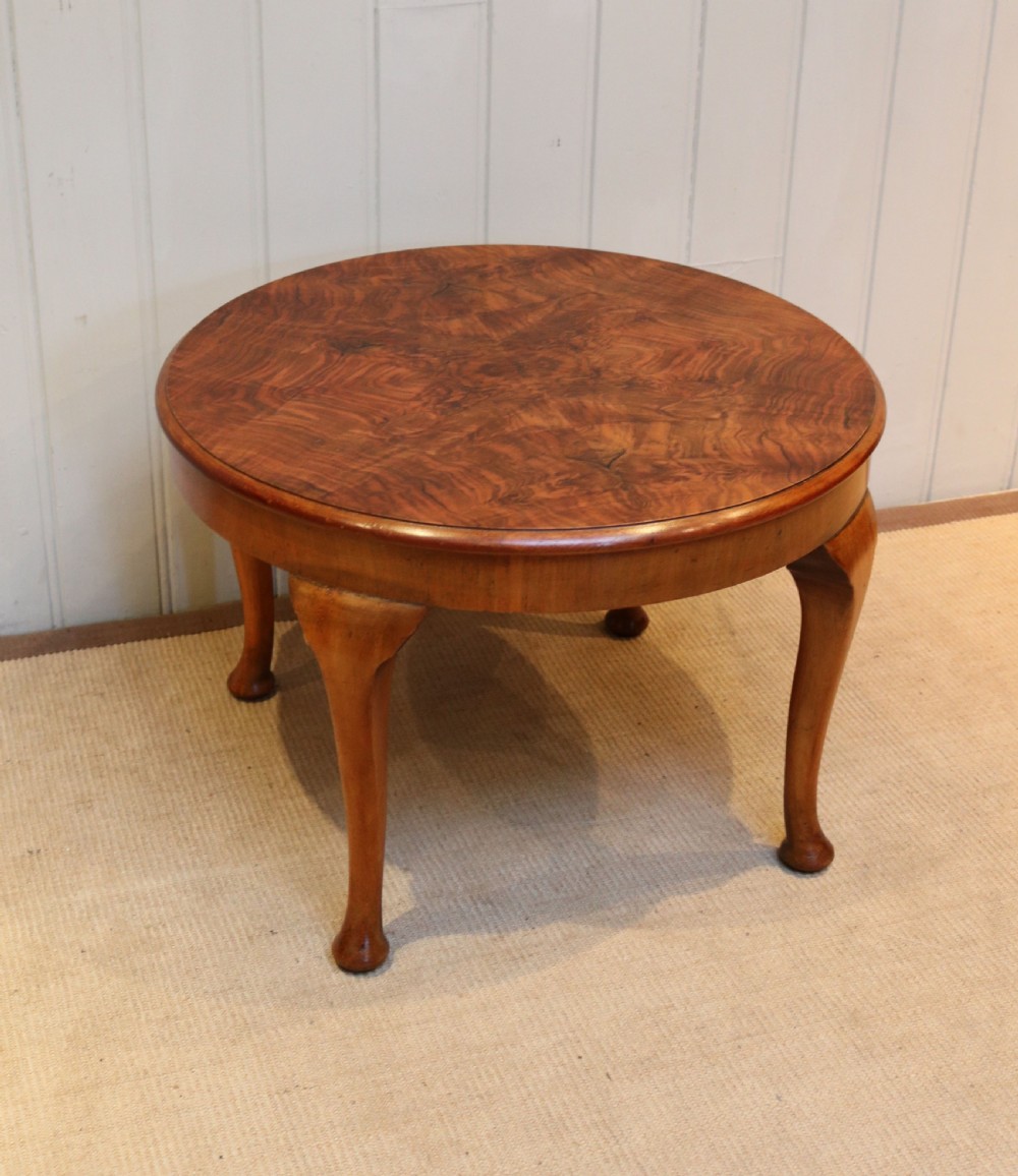 Walnut Low Circular Table View IV