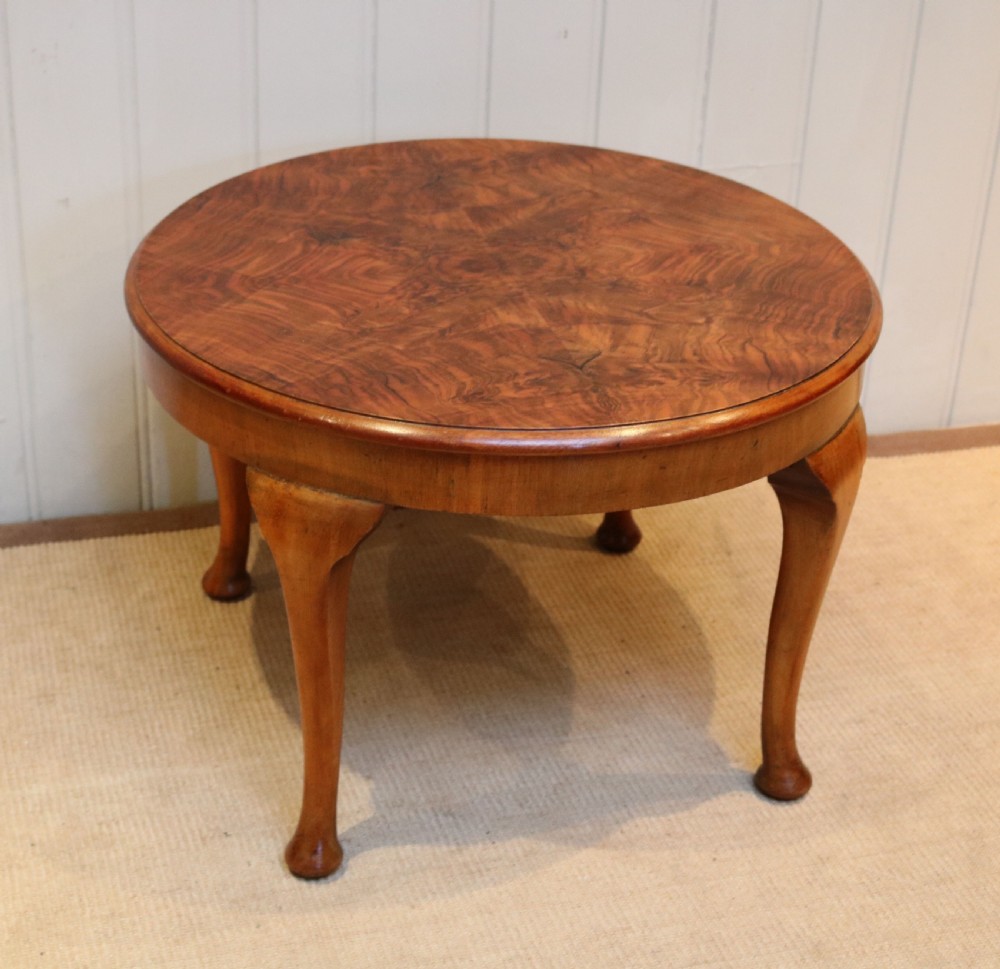 Walnut Low Circular Table View V