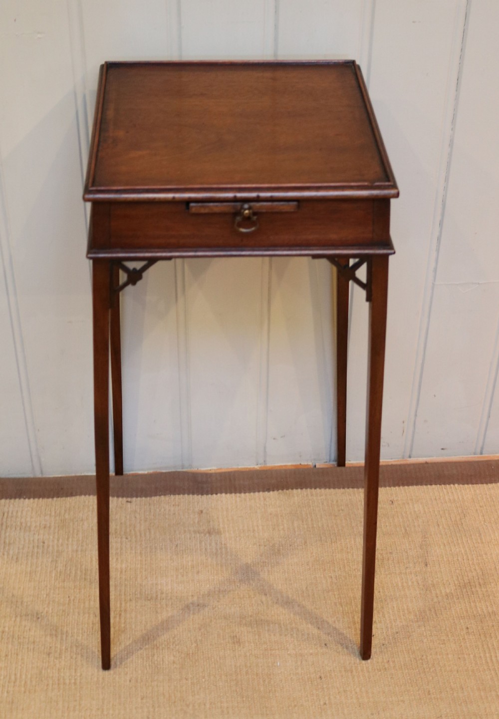 Tall Square Small Proportioned Occasional Table View IV