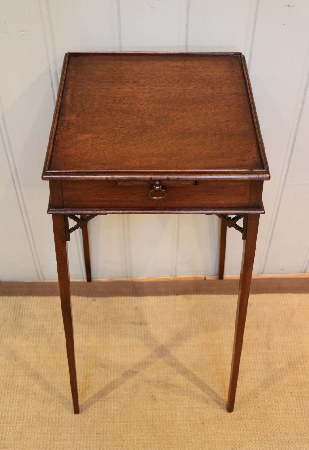 Tall Square Small Proportioned Occasional Table View VII