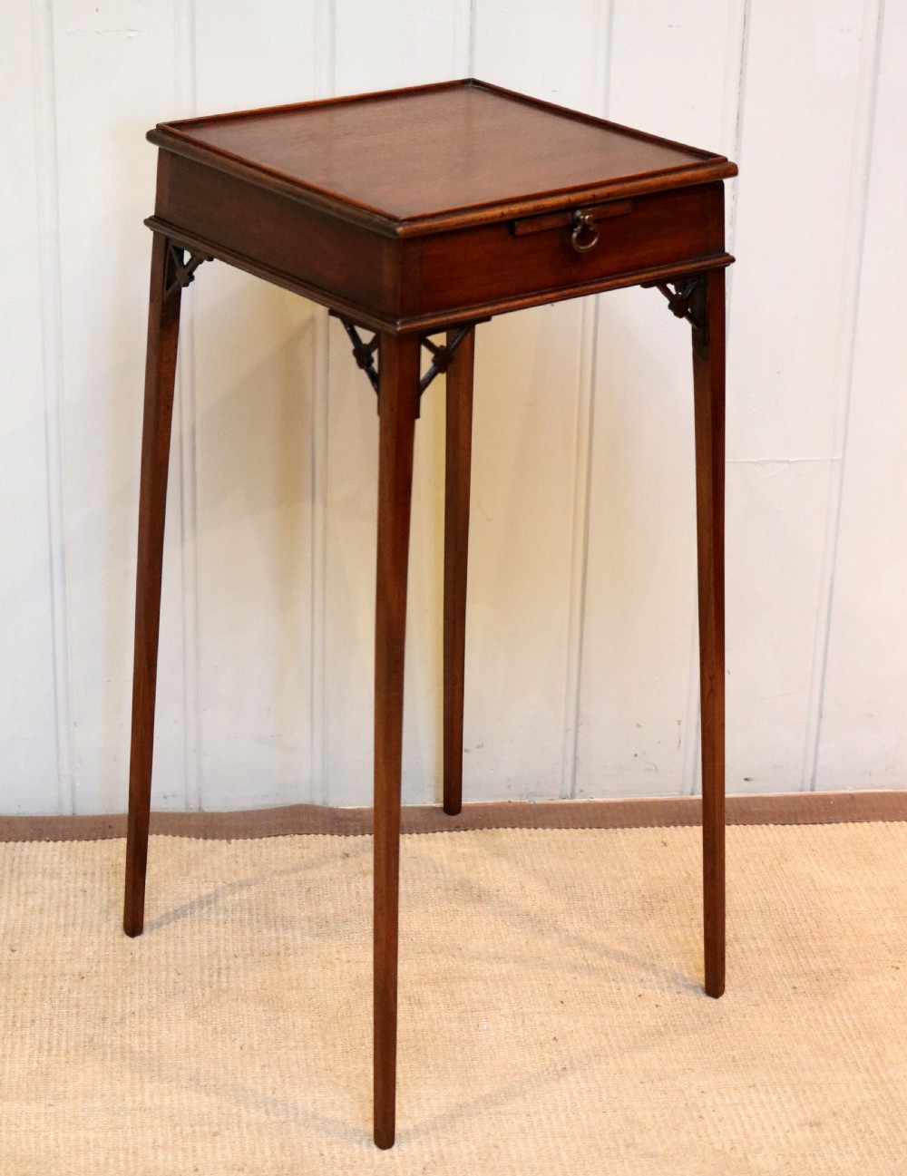 Tall Square Small Proportioned Occasional Table View VIII
