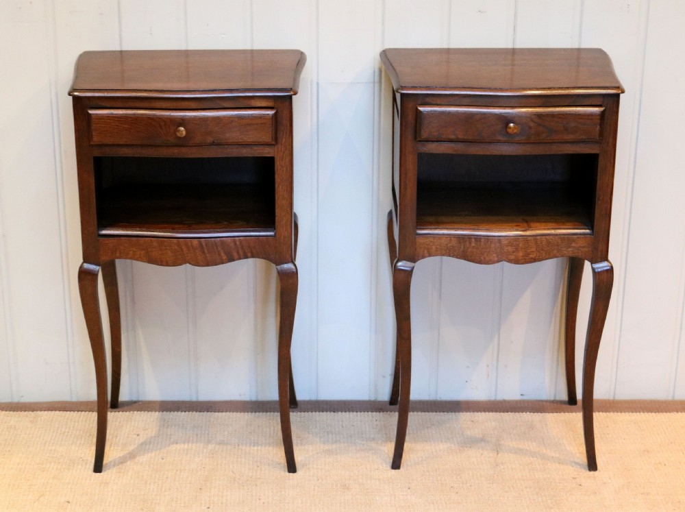 Pair Of Oak Bedside Cabinets
