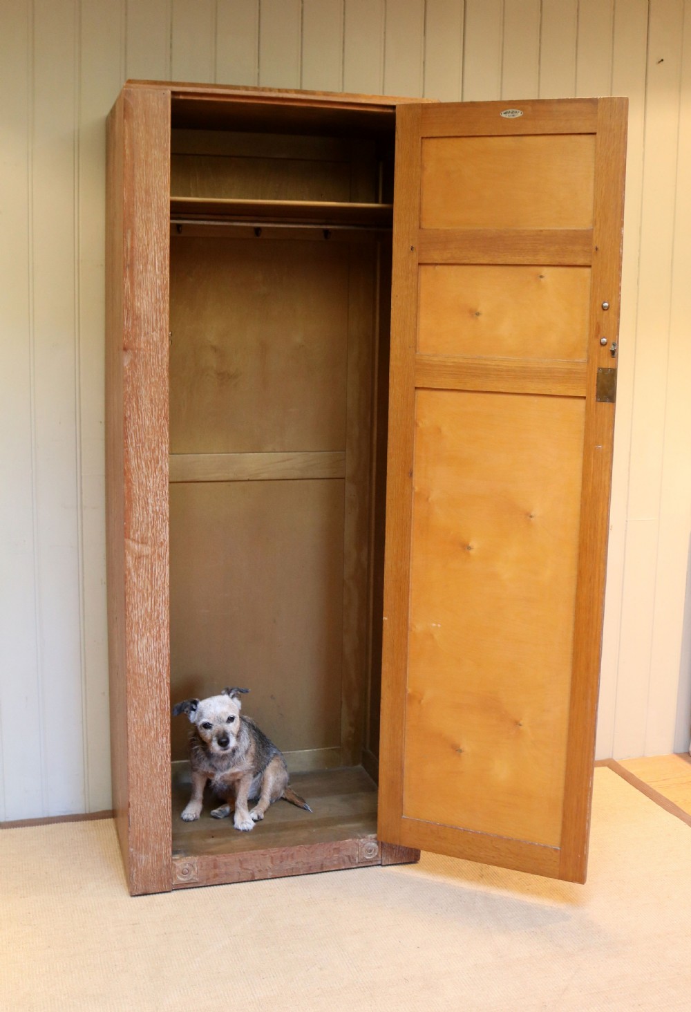 Single Limed Oak Wardrobe View IV