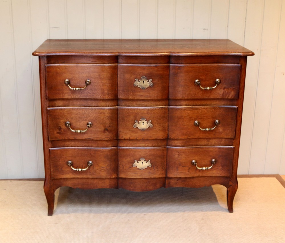Large French Oak Chest Of Drawers 