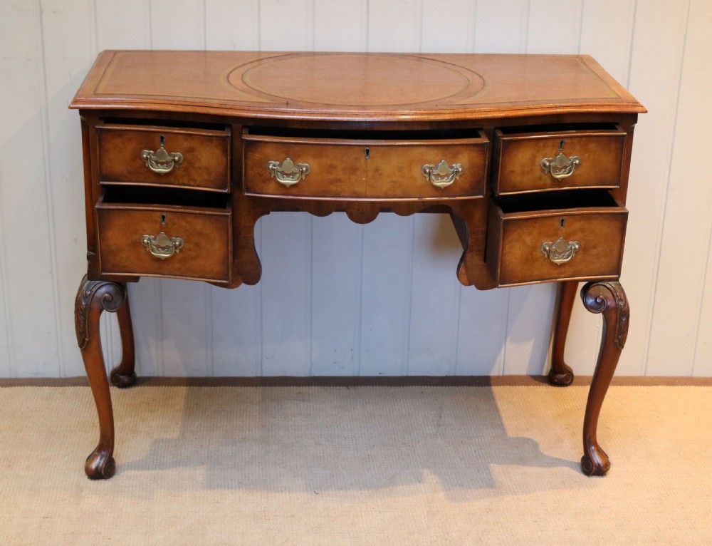 Walnut Kneehole Desk View V