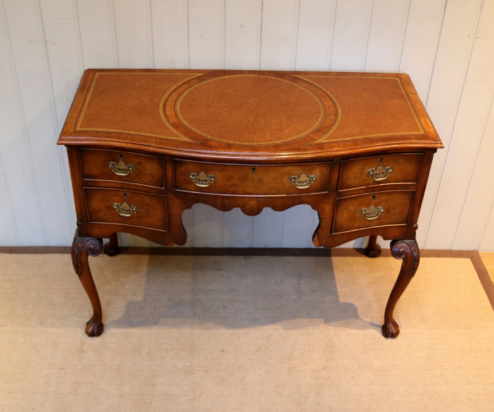 Walnut Kneehole Desk View VI