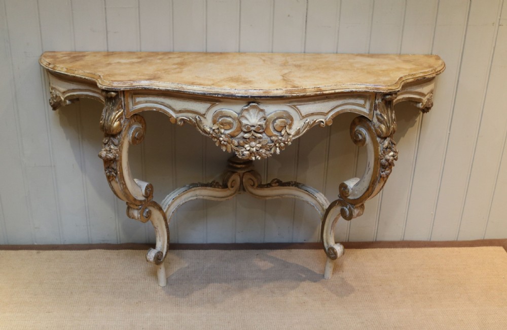 Pair Of Painted Console Tables