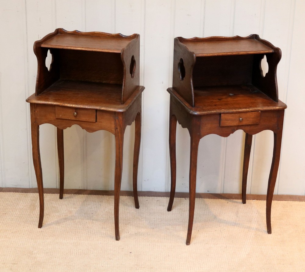Pair Of Oak Bedside Cabinets View VI