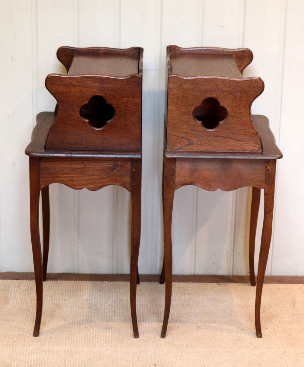 Pair Of Oak Bedside Cabinets View VIII