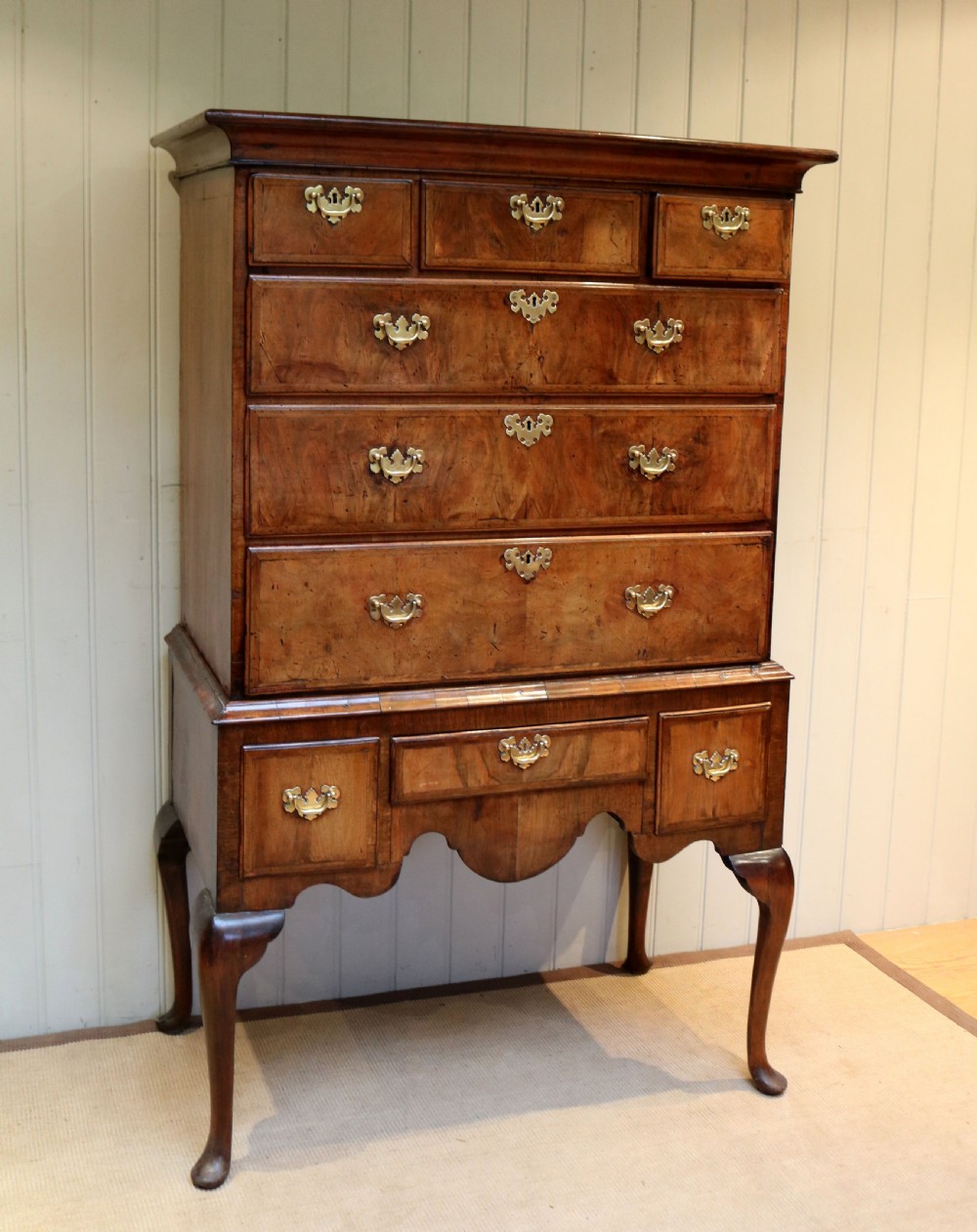 George I Walnut Chest On Stand 