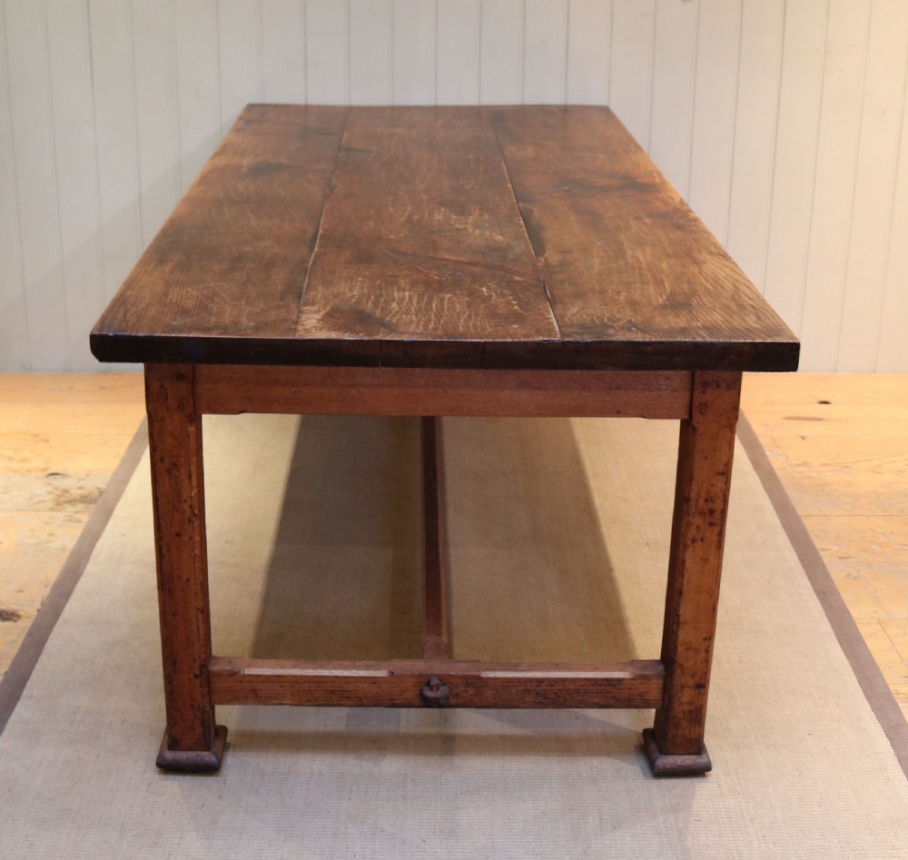 Arts And Crafts Solid Oak Farmhouse Table  View II