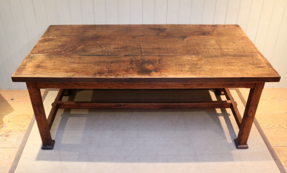 Arts And Crafts Solid Oak Farmhouse Table  View III
