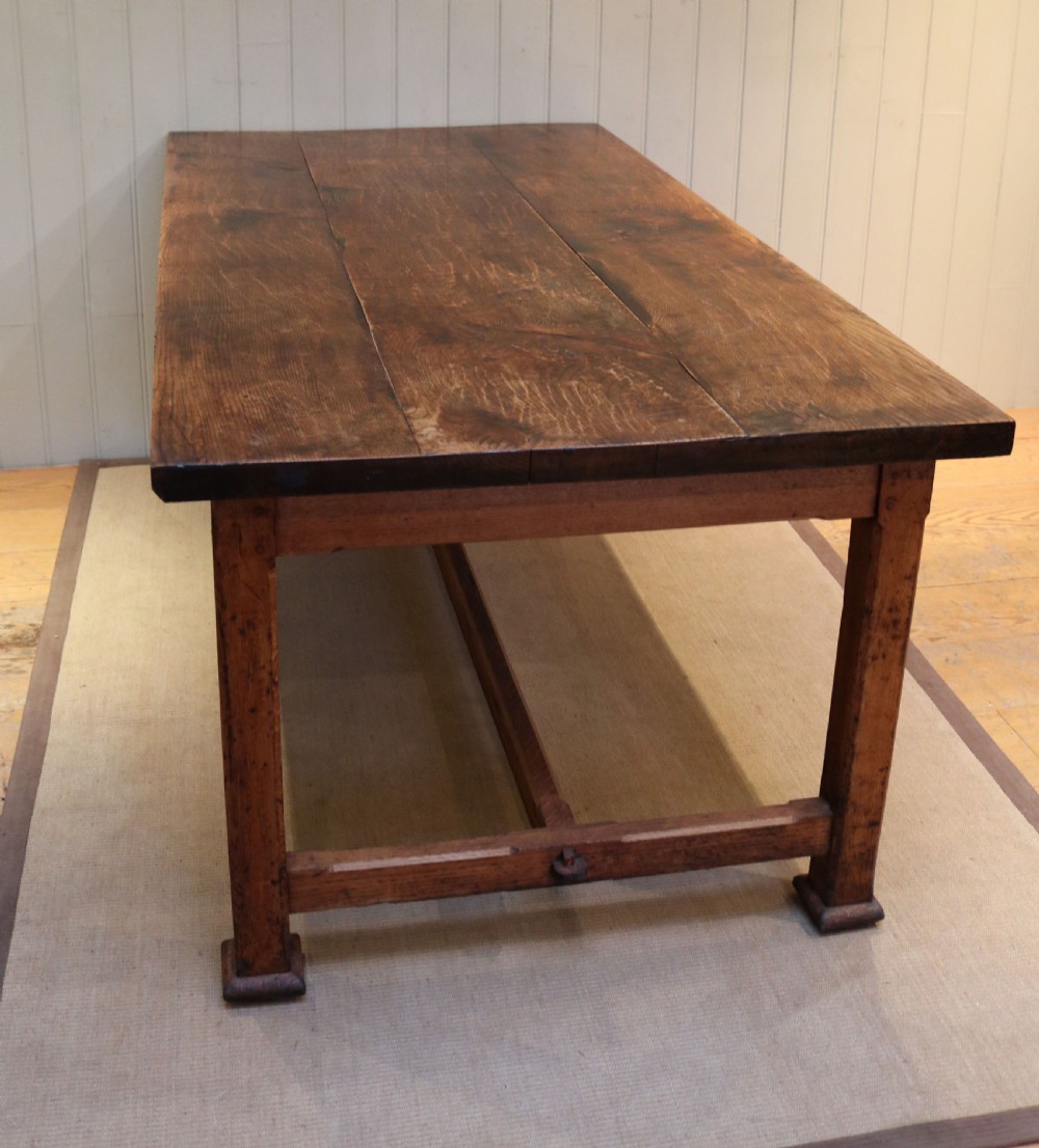 Arts And Crafts Solid Oak Farmhouse Table  View IV
