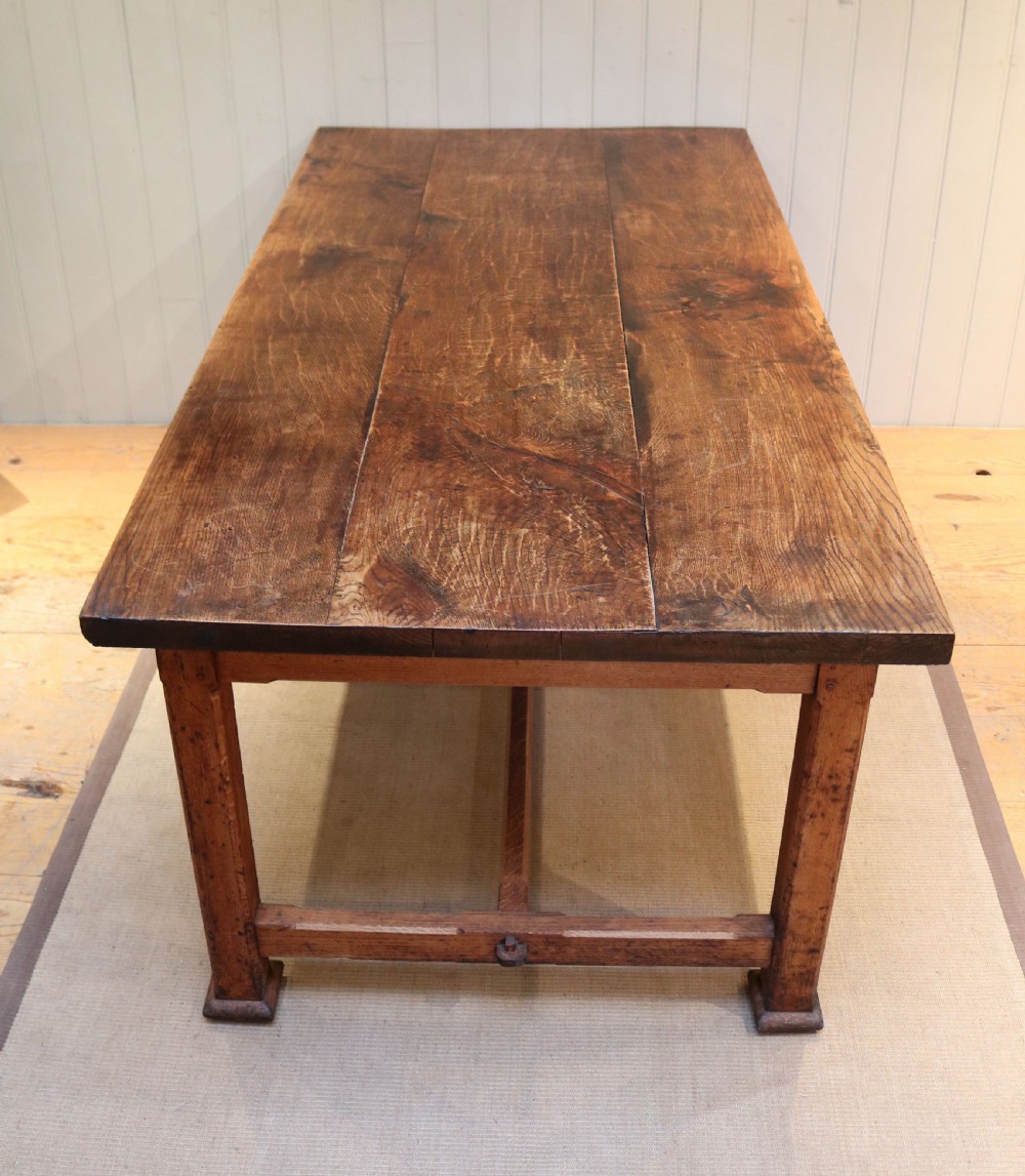 Arts And Crafts Solid Oak Farmhouse Table  View VI