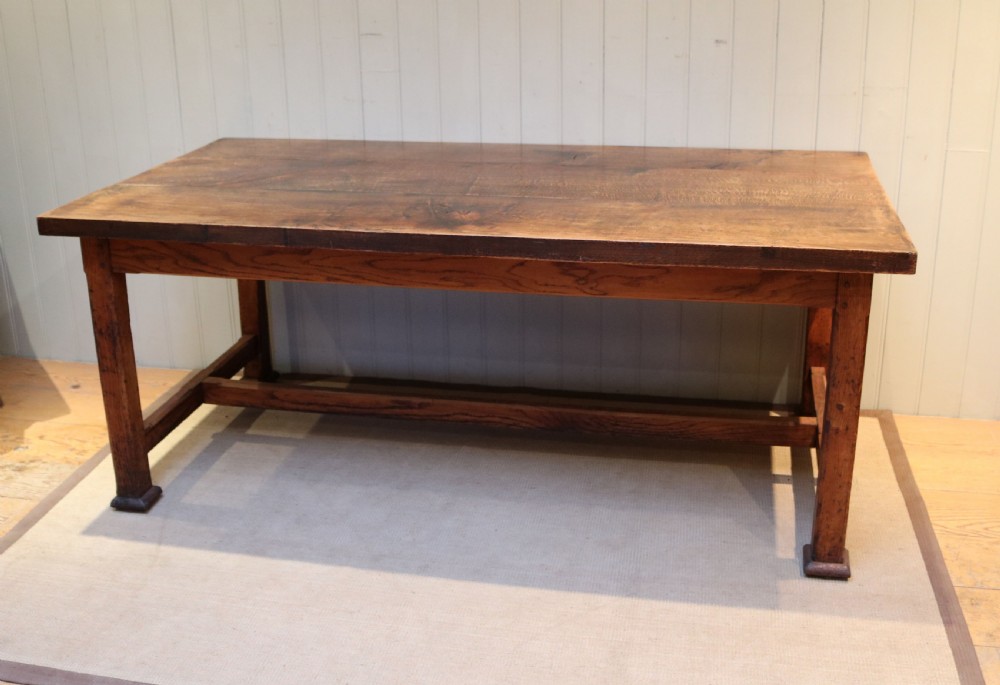 Arts And Crafts Solid Oak Farmhouse Table  View VIII