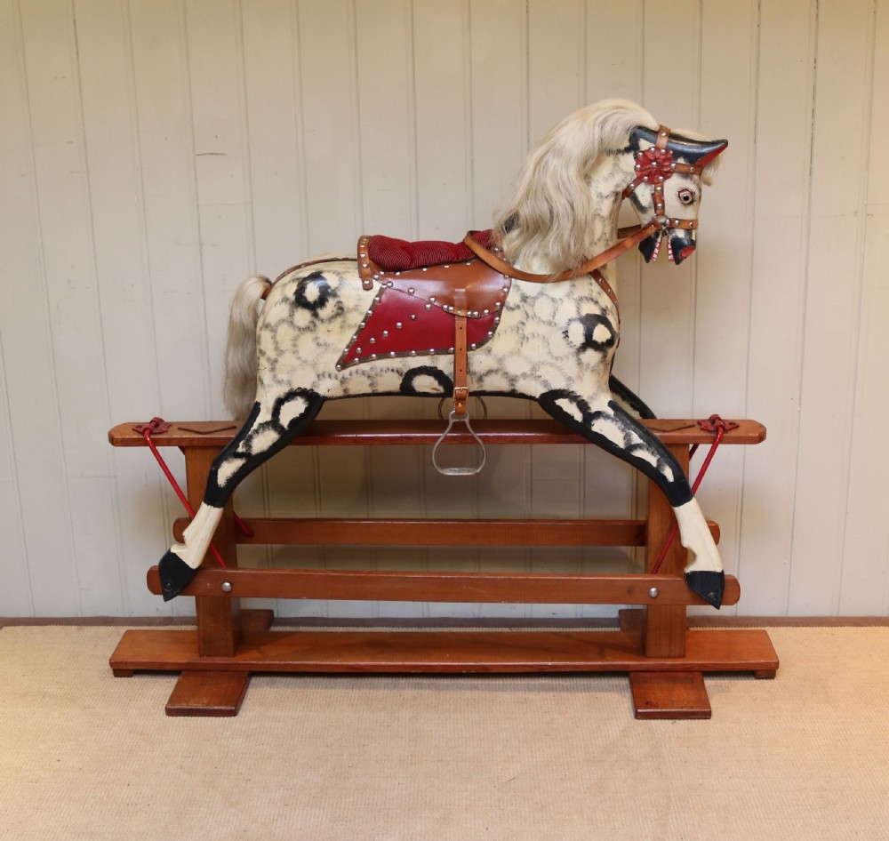 Medium Dapple Grey Rocking Horse