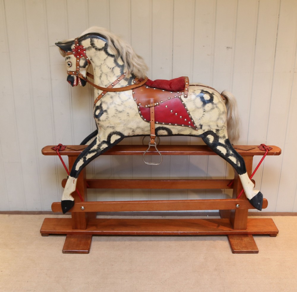 Medium Dapple Grey Rocking Horse View VI