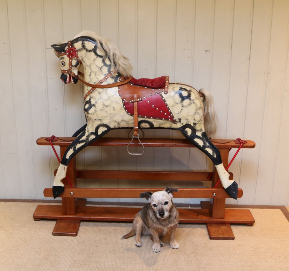 Medium Dapple Grey Rocking Horse View VIII