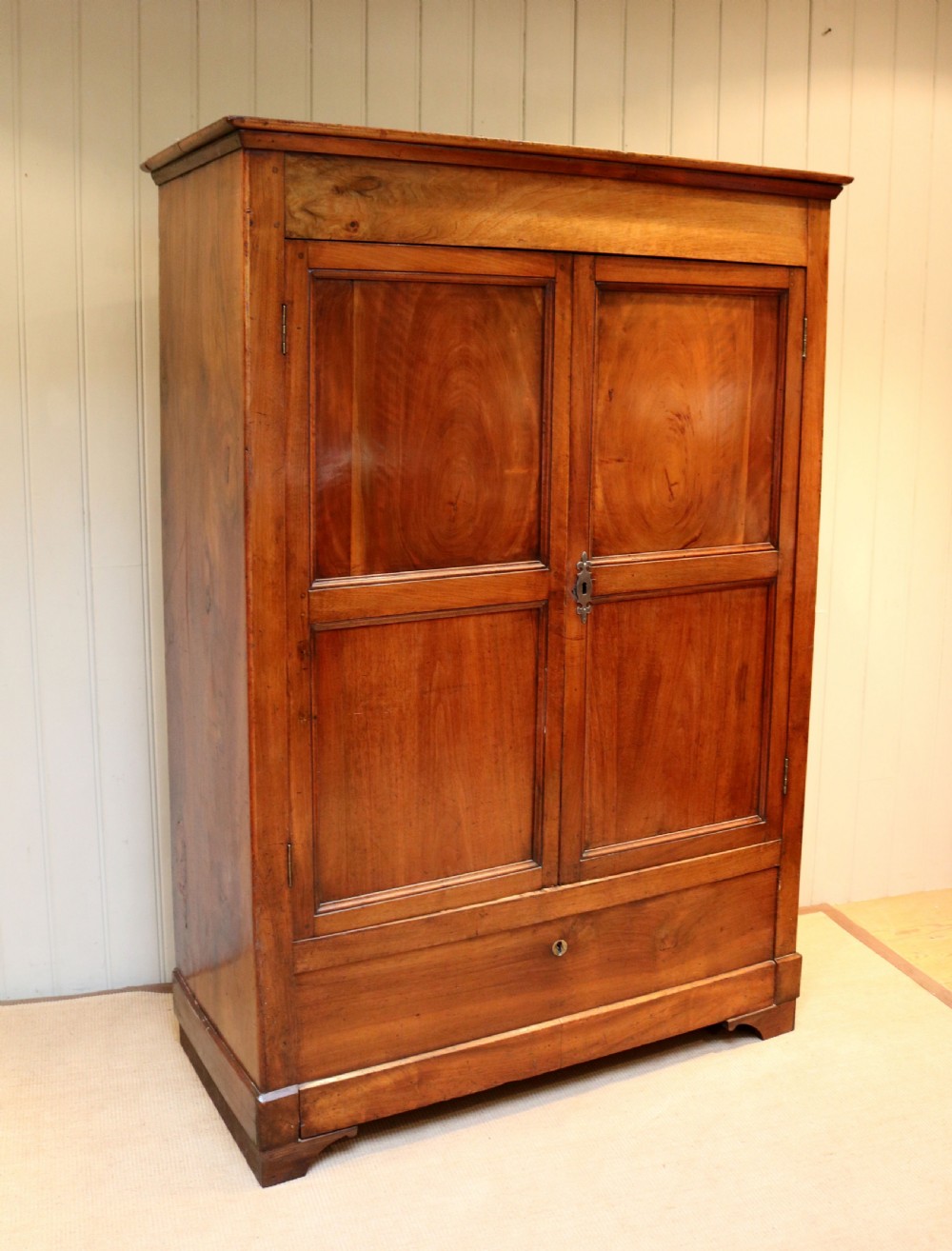 Mid 19th Century Solid Cherry Wood Armoire View VI