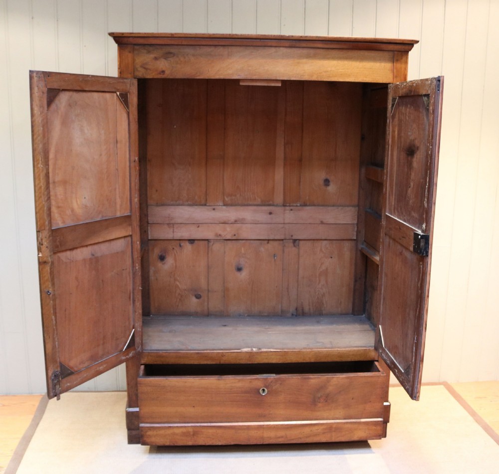 Mid 19th Century Solid Cherry Wood Armoire View VIII