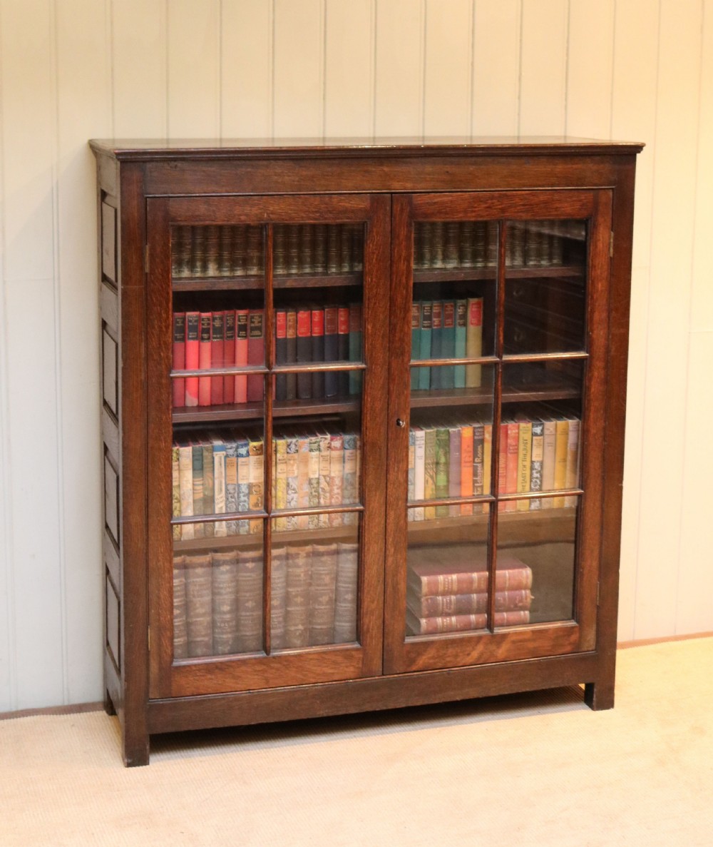 Mid 19th Century Dark Oak Bookcase