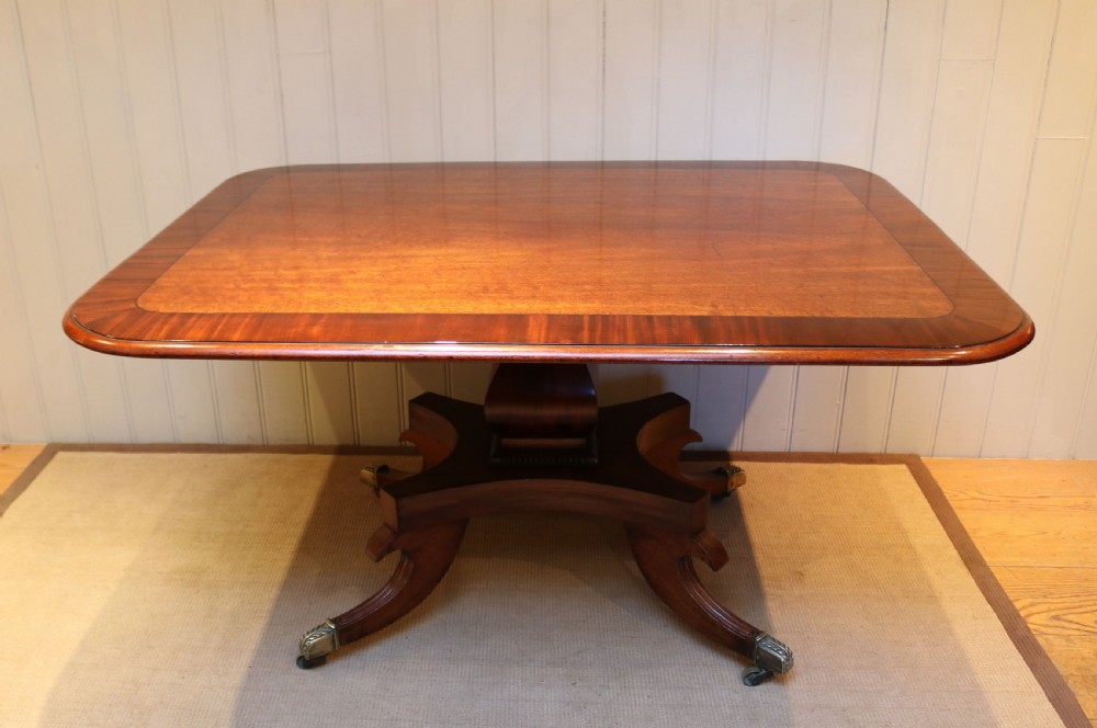 Solid Mahogany Crossbanded Dining Table