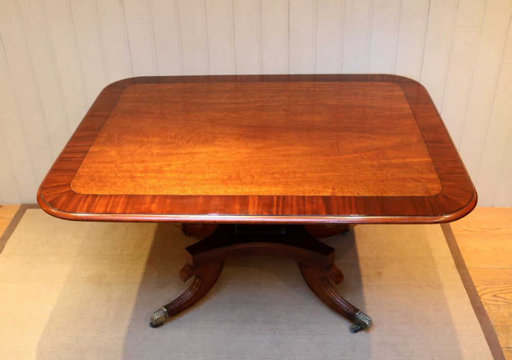 Solid Mahogany Crossbanded Dining Table View II