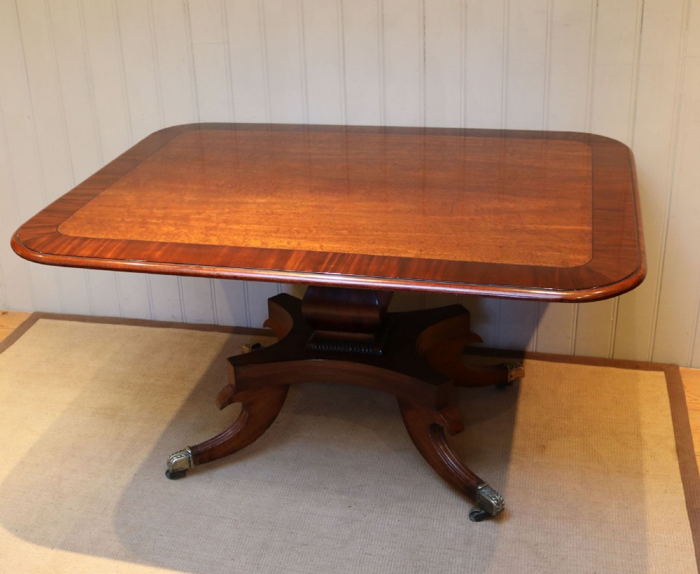 Solid Mahogany Crossbanded Dining Table View III