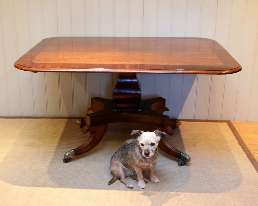 Solid Mahogany Crossbanded Dining Table View IV