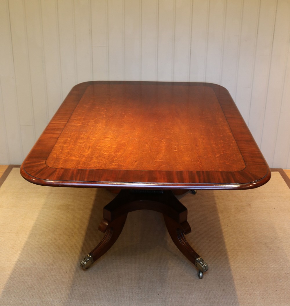Solid Mahogany Crossbanded Dining Table View V