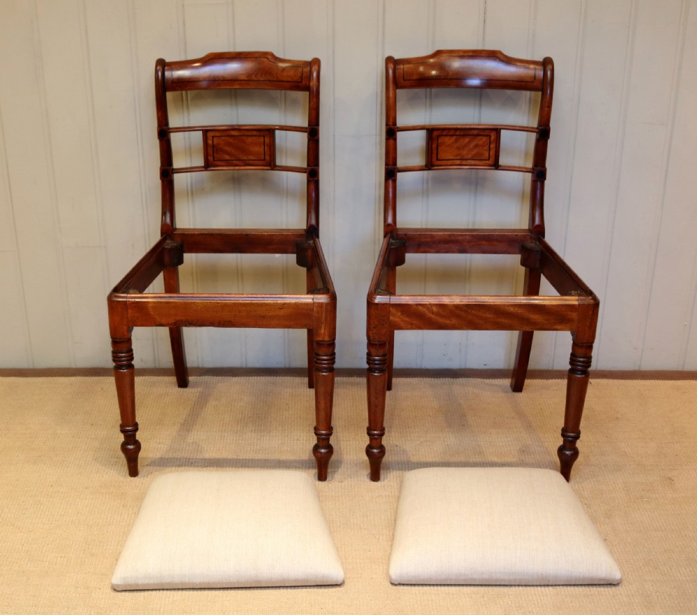 Set Of Six Regency Mahogany Dining Chairs  View II