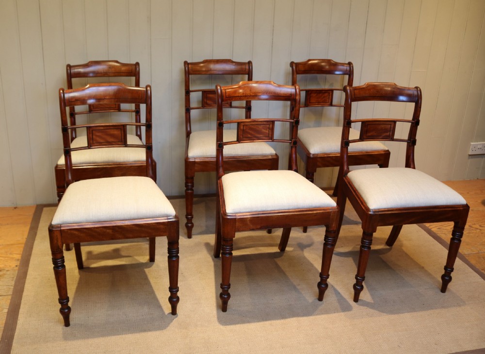 Set Of Six Regency Mahogany Dining Chairs  View VII