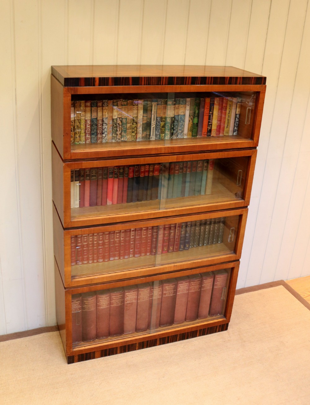 Art Deco Walnut And Coromandel Stacking Bookcase  View VII