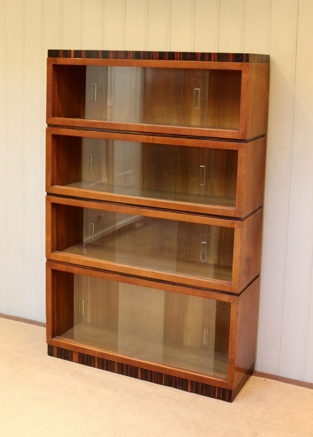 Art Deco Walnut And Coromandel Stacking Bookcase  View VIII