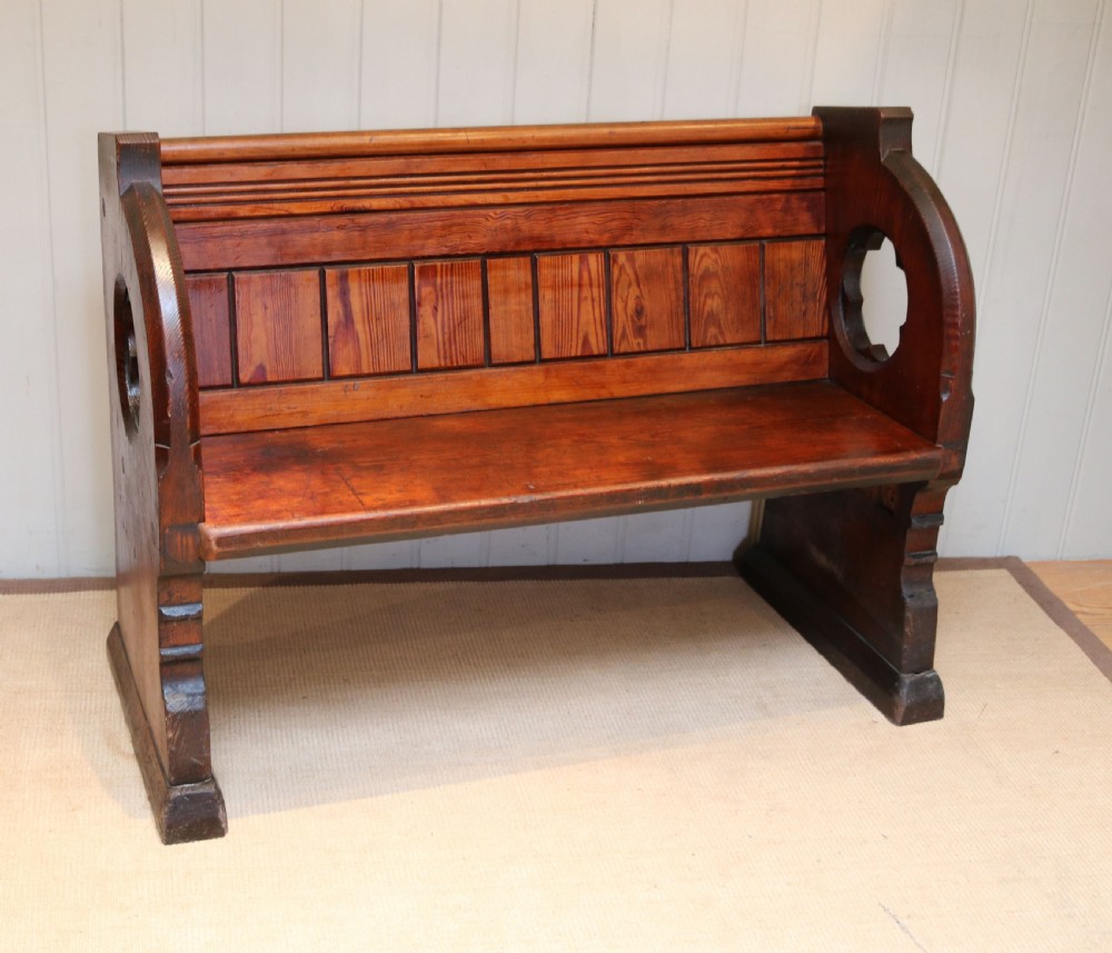 Pitch Pine Church Pew View III