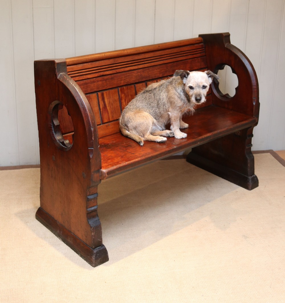 Pitch Pine Church Pew View IV