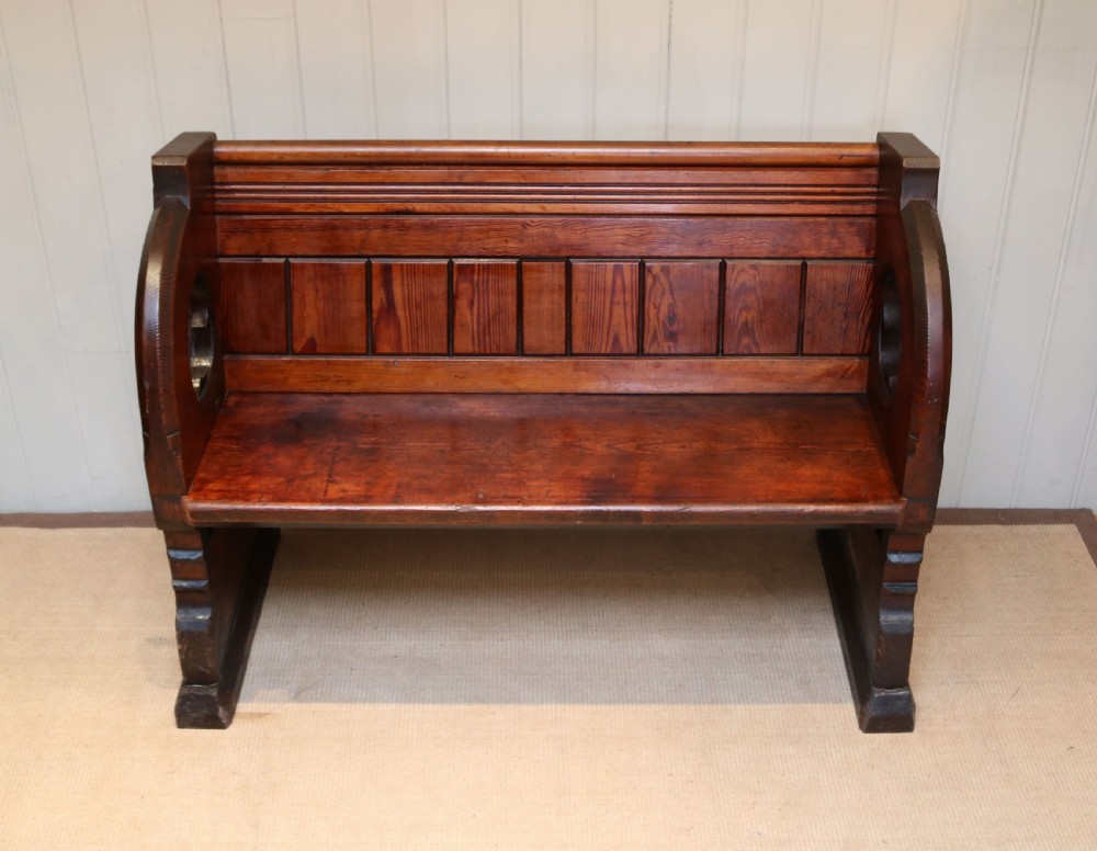 Pitch Pine Church Pew View V