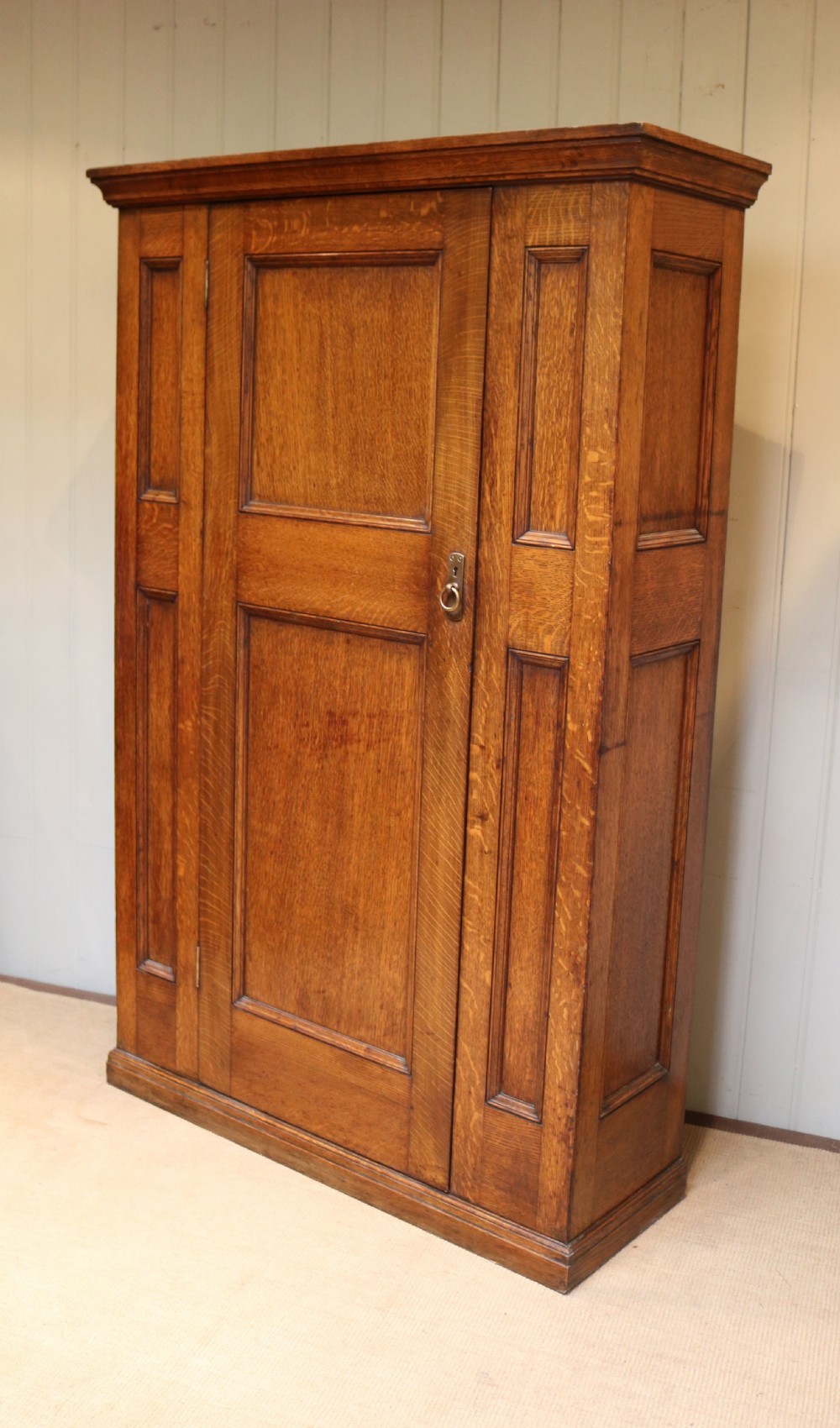 Solid Oak Hall Cupboard View II