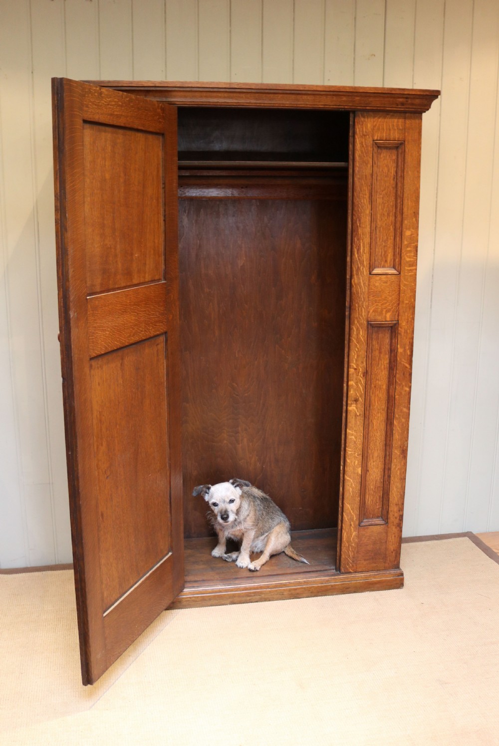 Solid Oak Hall Cupboard View III