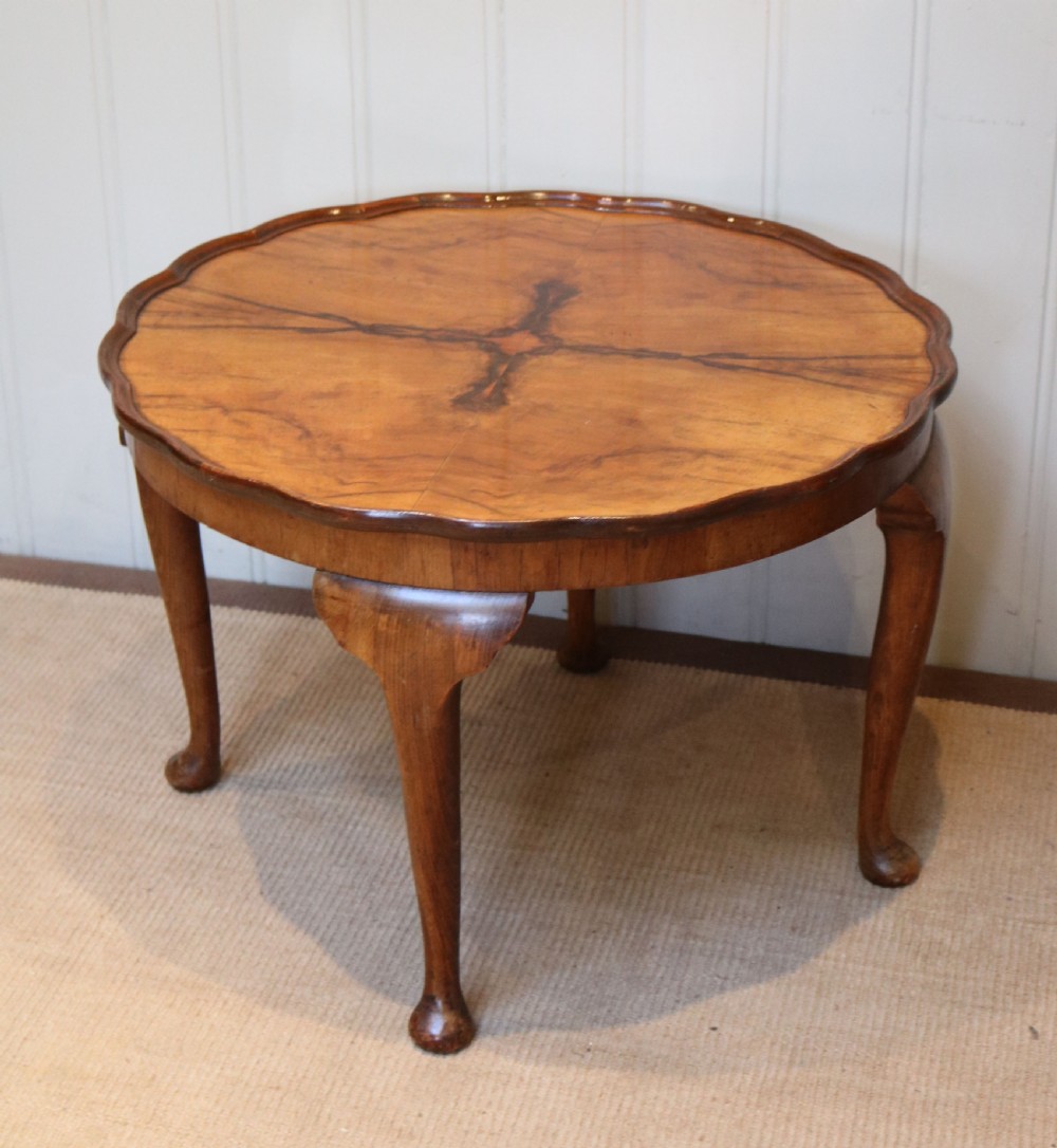  Walnut Low Circular Table  View II