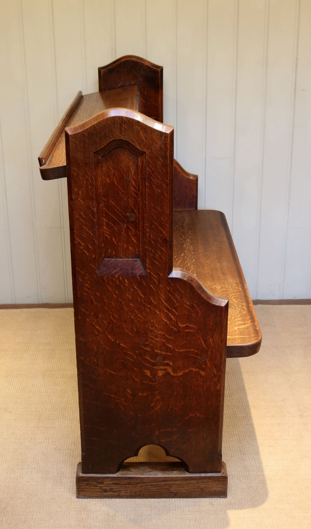 Substantial Solid Oak Pew  View VI