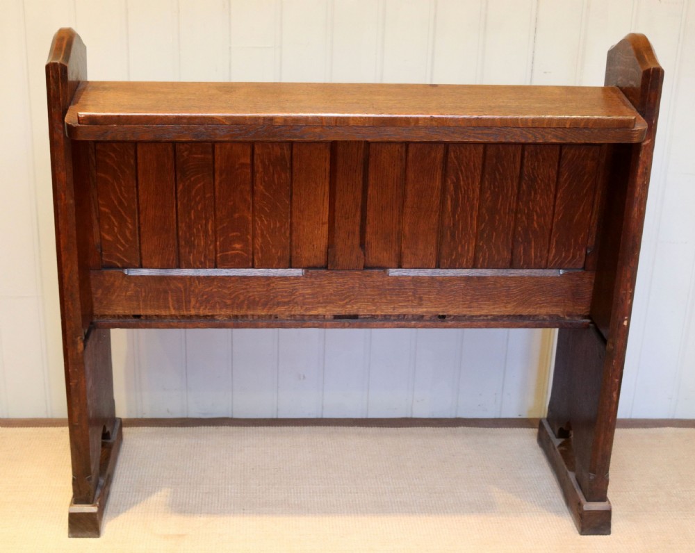 Substantial Solid Oak Pew  View VIII
