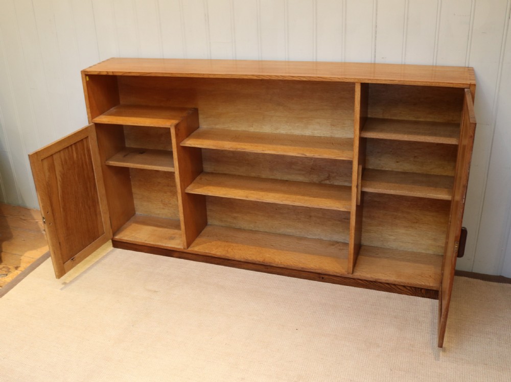 Golden Oak Heals Style Cabinet Bookcase  View VI